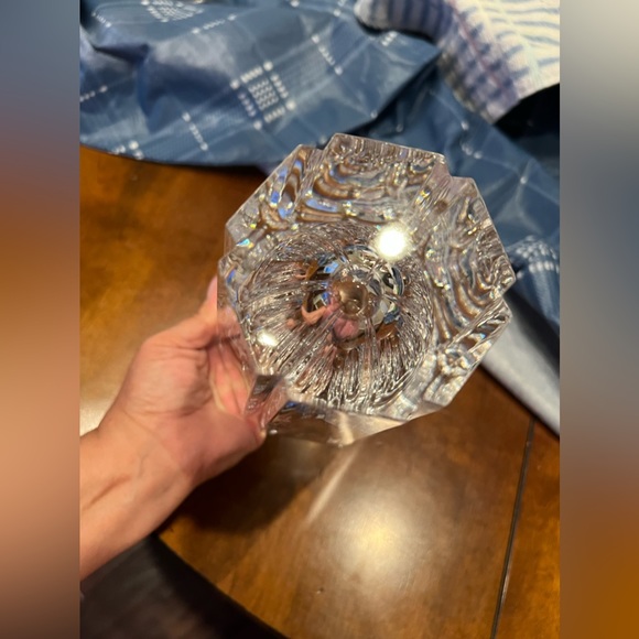 ORREFORS CRYSTAL JAN JOHANSSON DESIGN FLEUR 7 1/2" LARGE FLOWER VASE FINE GLASS - Picture 5 of 6